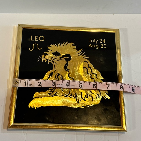 Vintage Leo Zodiac Foil Art Kafka Industries Picture - Picture 6 of 7